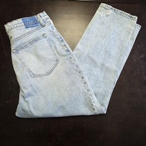 Abercrombie & Fitch Women's 33 90s Straight Curve Love Light Denim Jeans